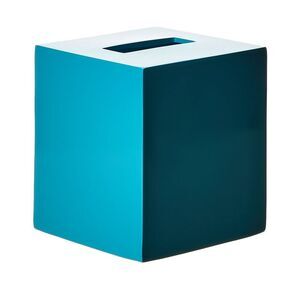 Jonathan Adler Lacquer Tissue Box, Blue